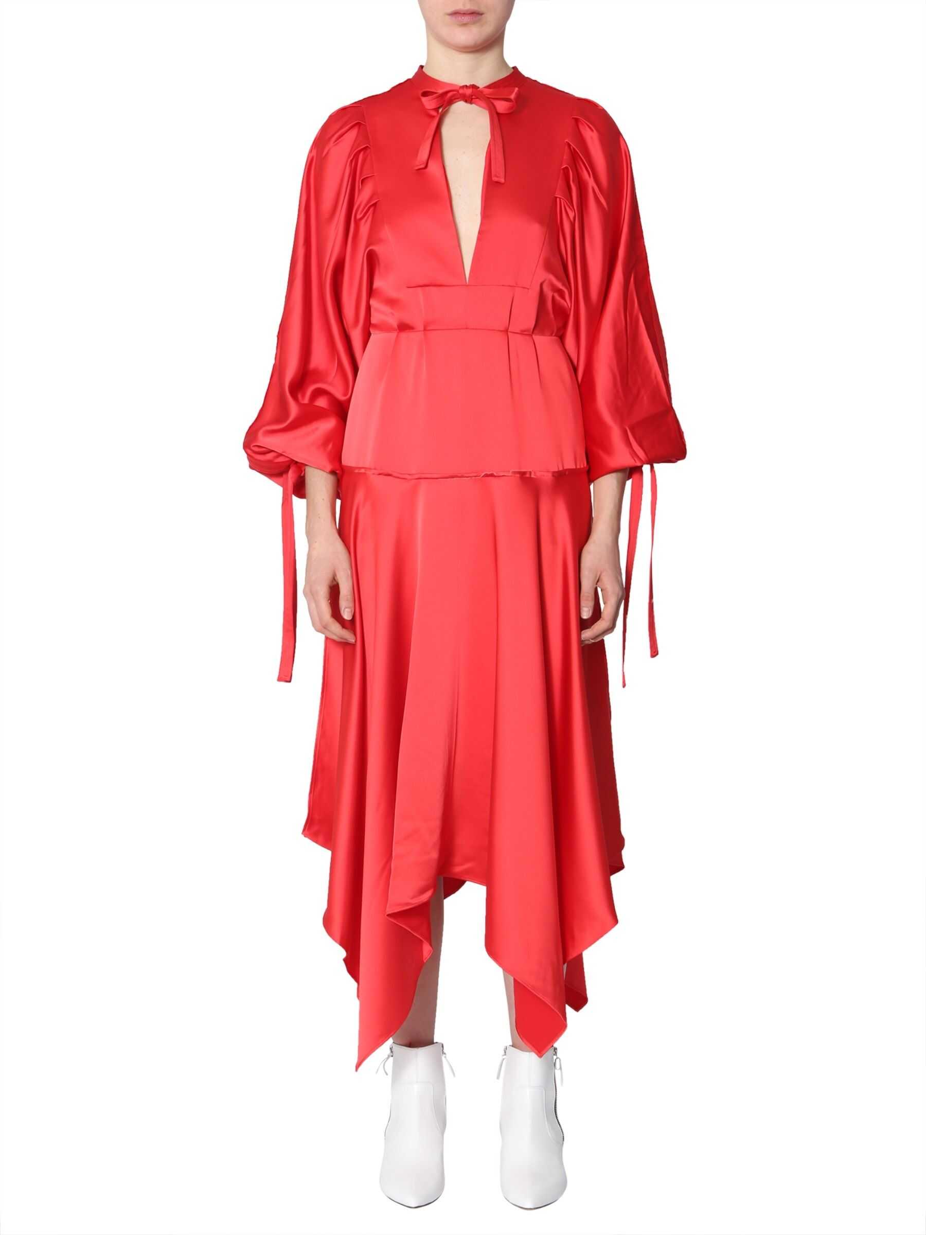 Self-Portrait Midi Dress RED