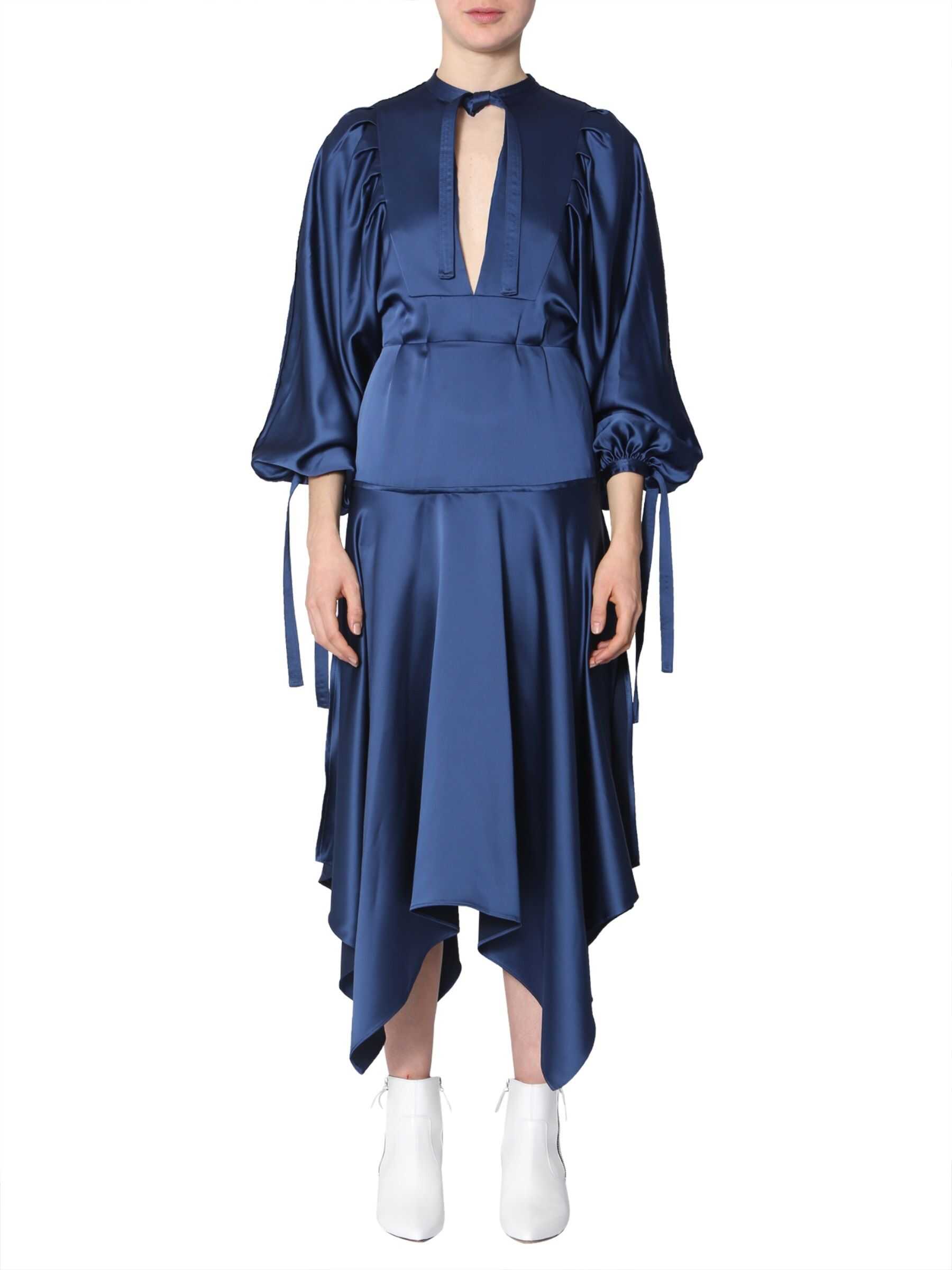 Self-Portrait Midi Dress BLUE