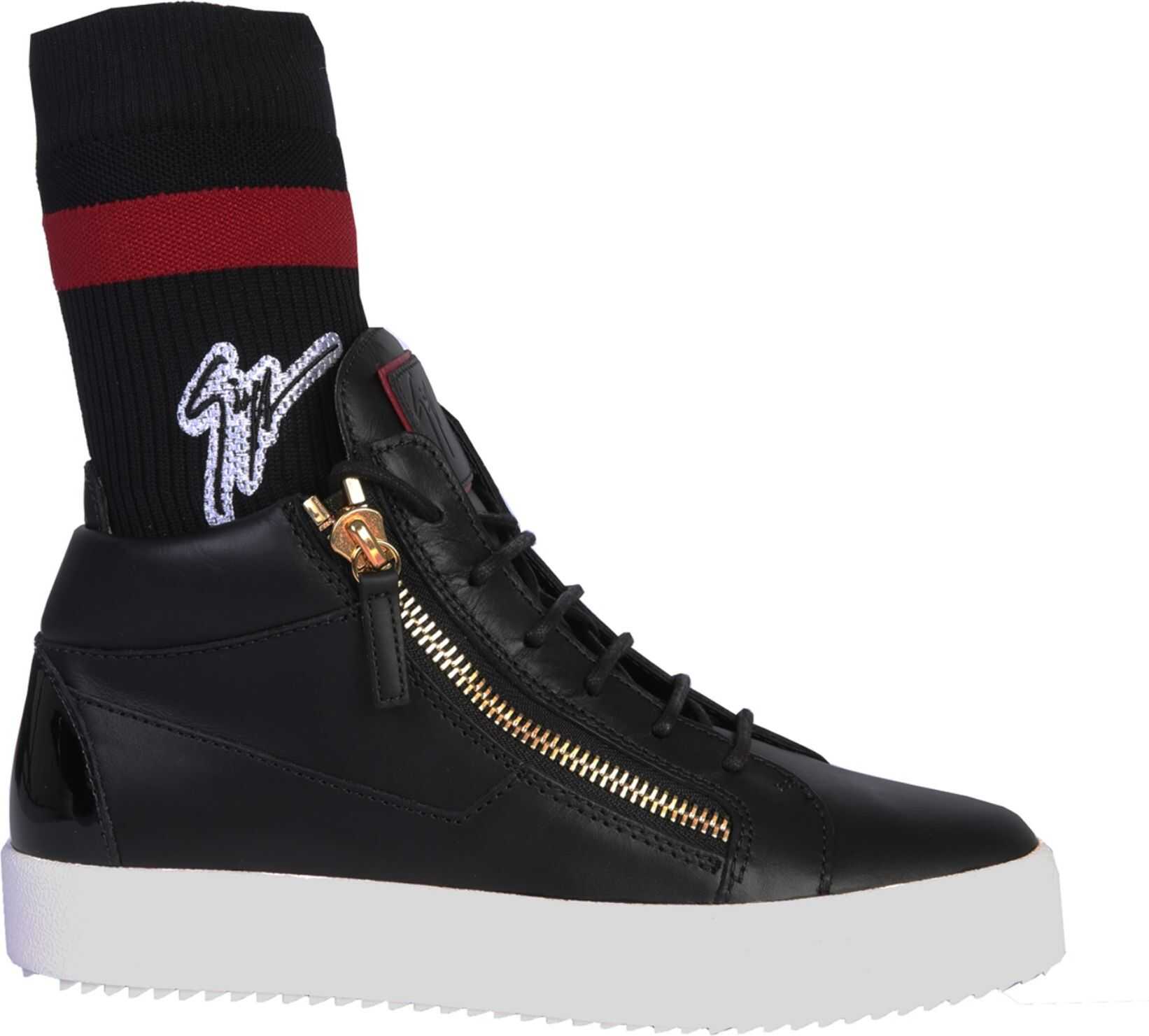 Giuseppe Zanotti Kriss Plus High-Top Sneakers BLACK