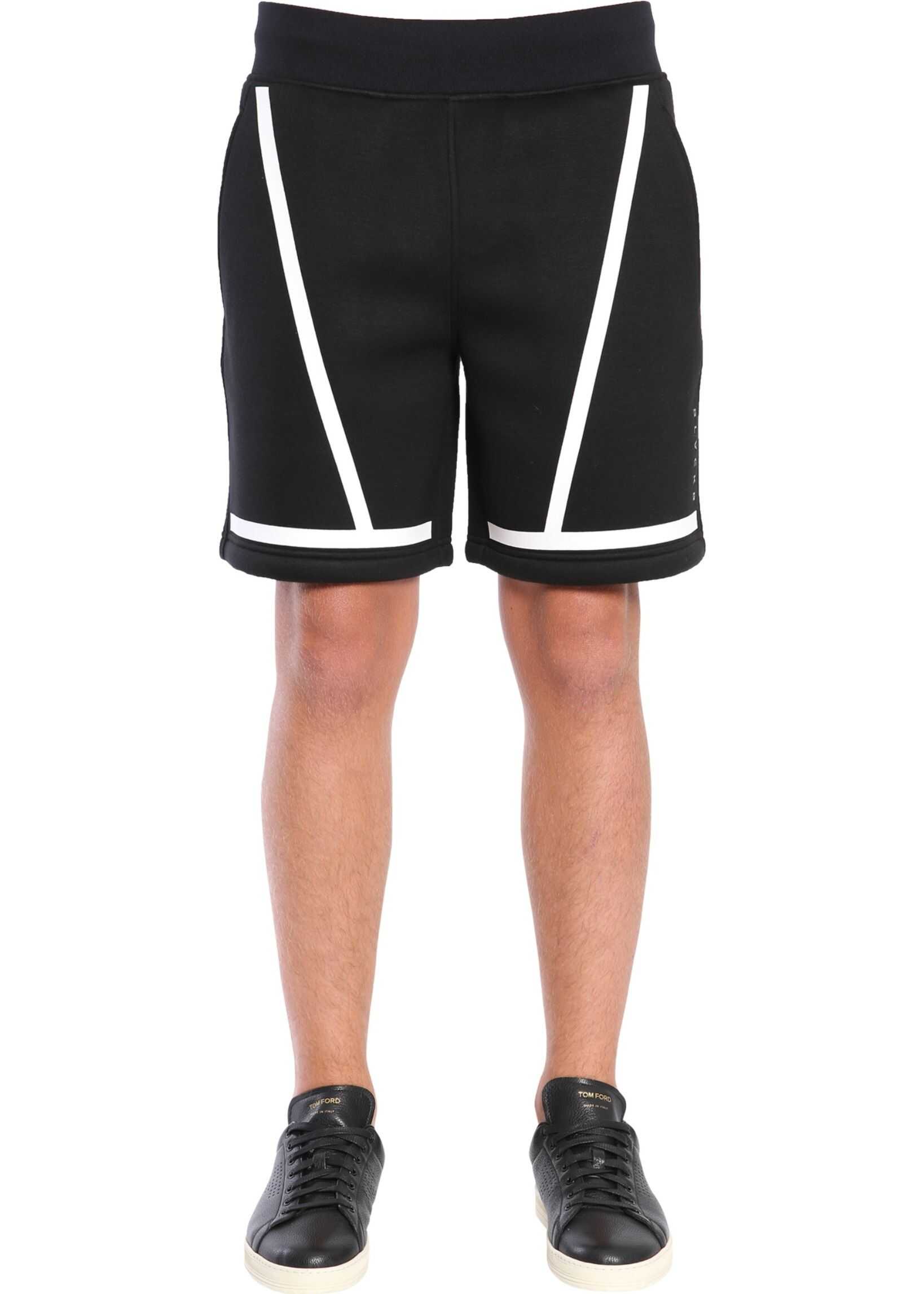 Blackbarrett by Neil Barrett Viscose Shorts BLACK