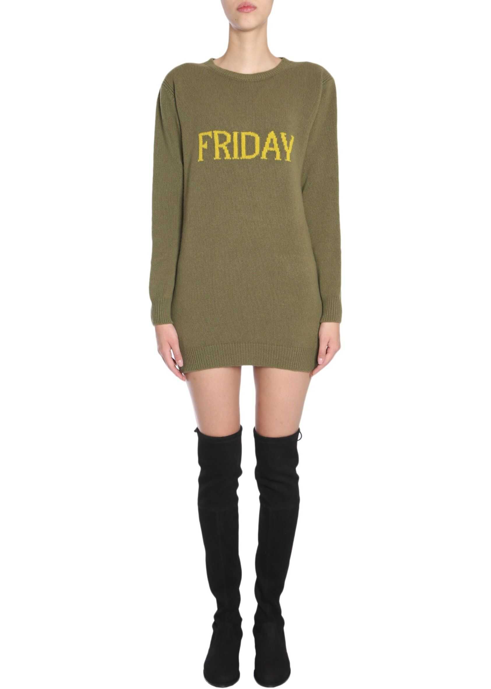 Alberta Ferretti Knit Dress GREEN