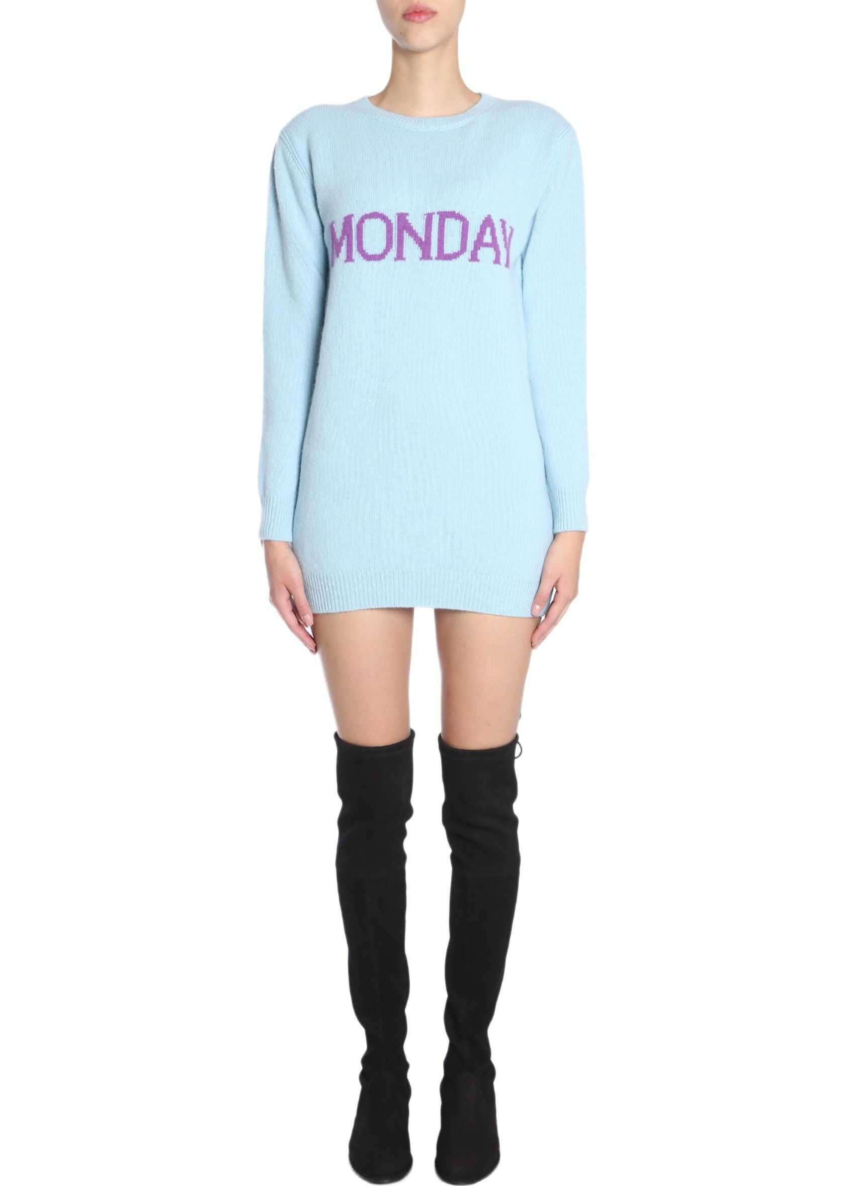 Alberta Ferretti Knit Dress AZURE