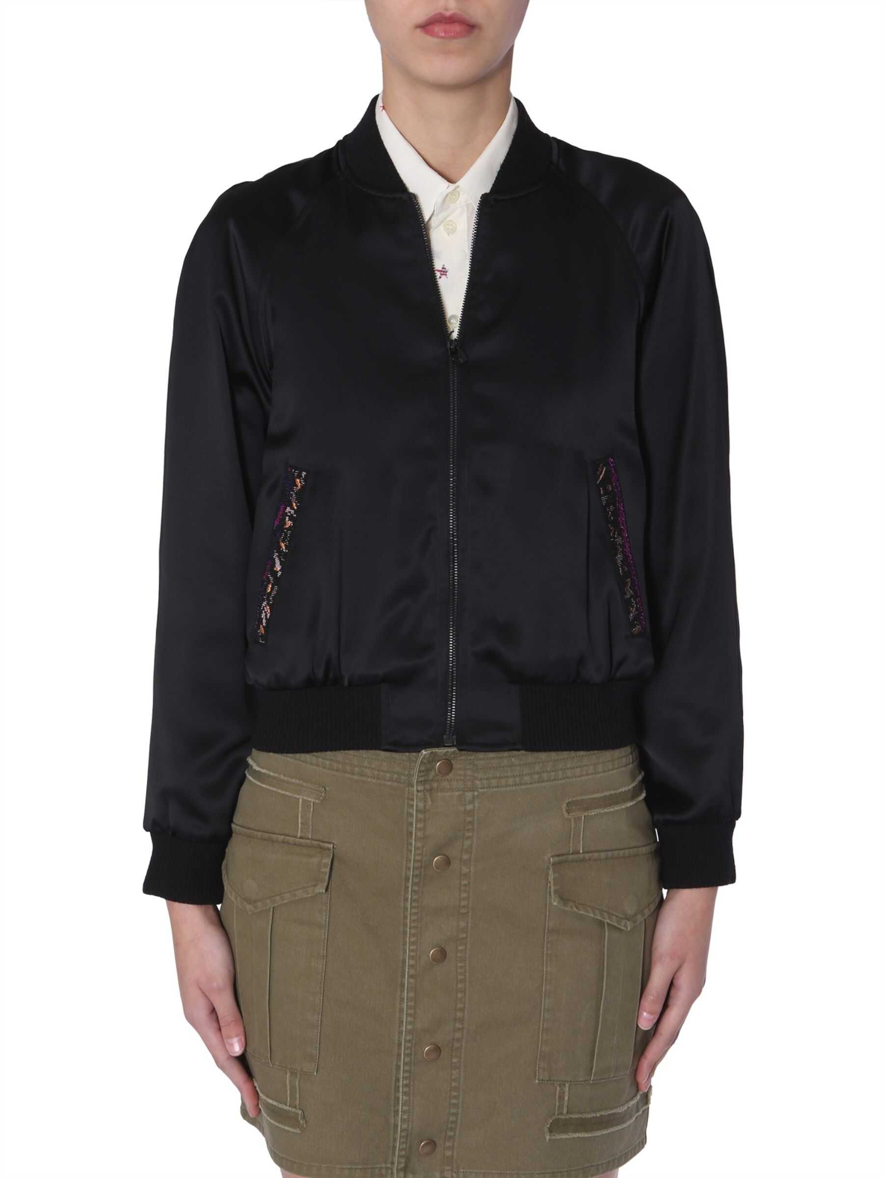 Saint Laurent Teddy Jacket In Satin BLACK