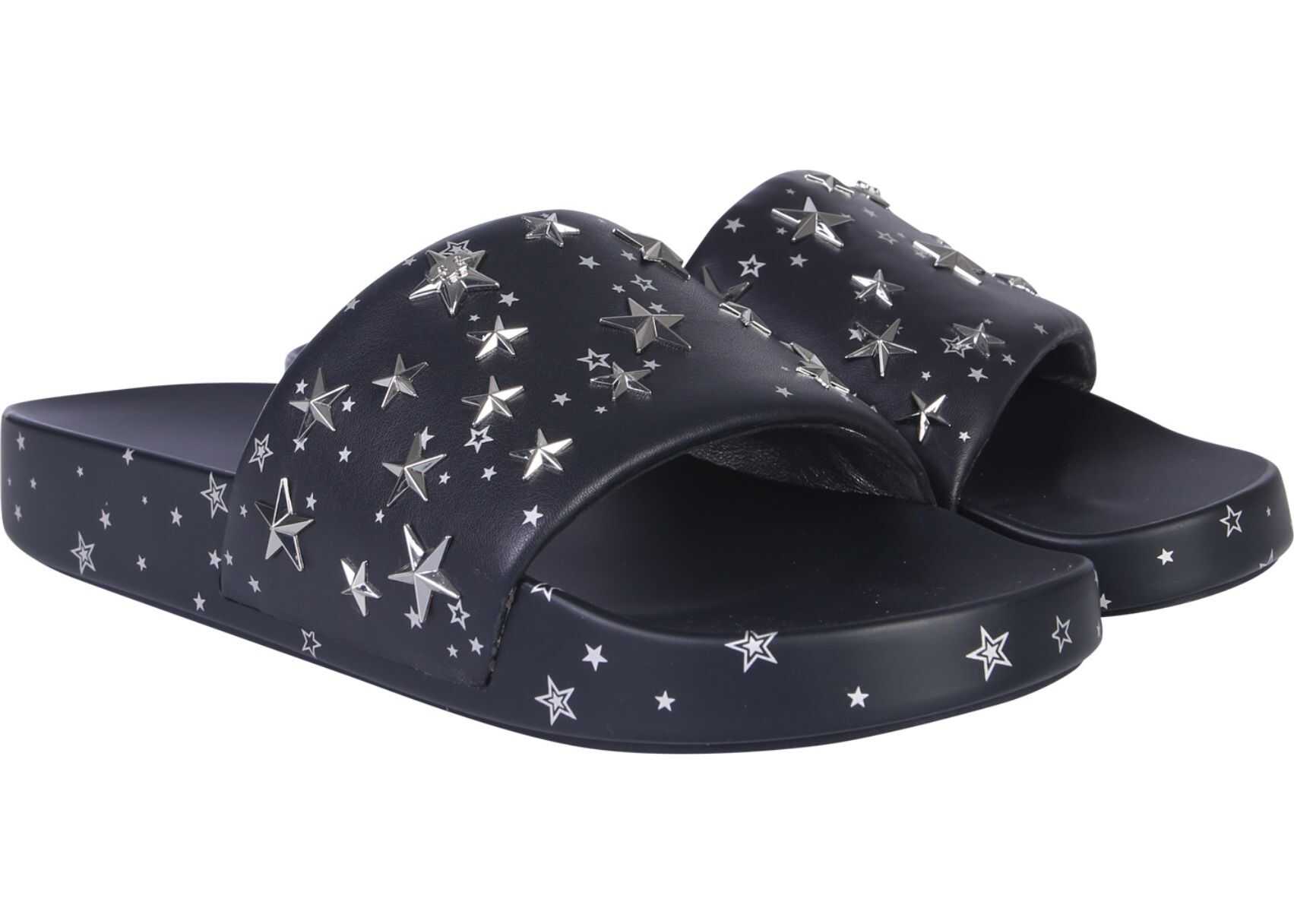 Tory Burch Slide Sandals With Stars BLUE