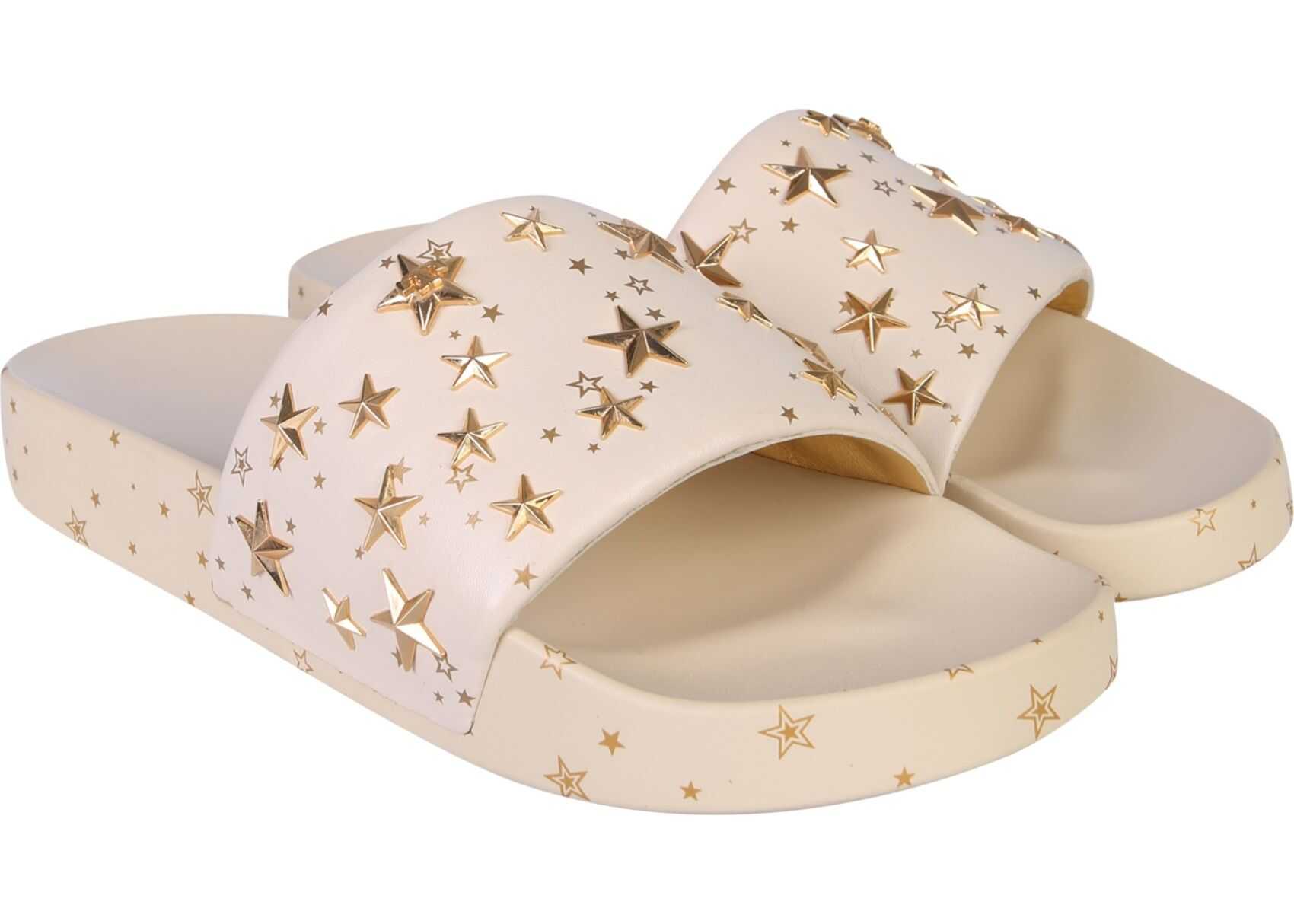 Tory Burch Slide Sandals With Stars BEIGE