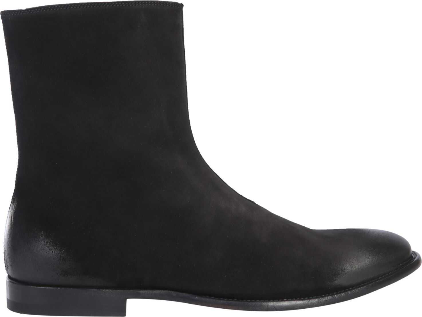 Alexander McQueen Leather Boots BLACK