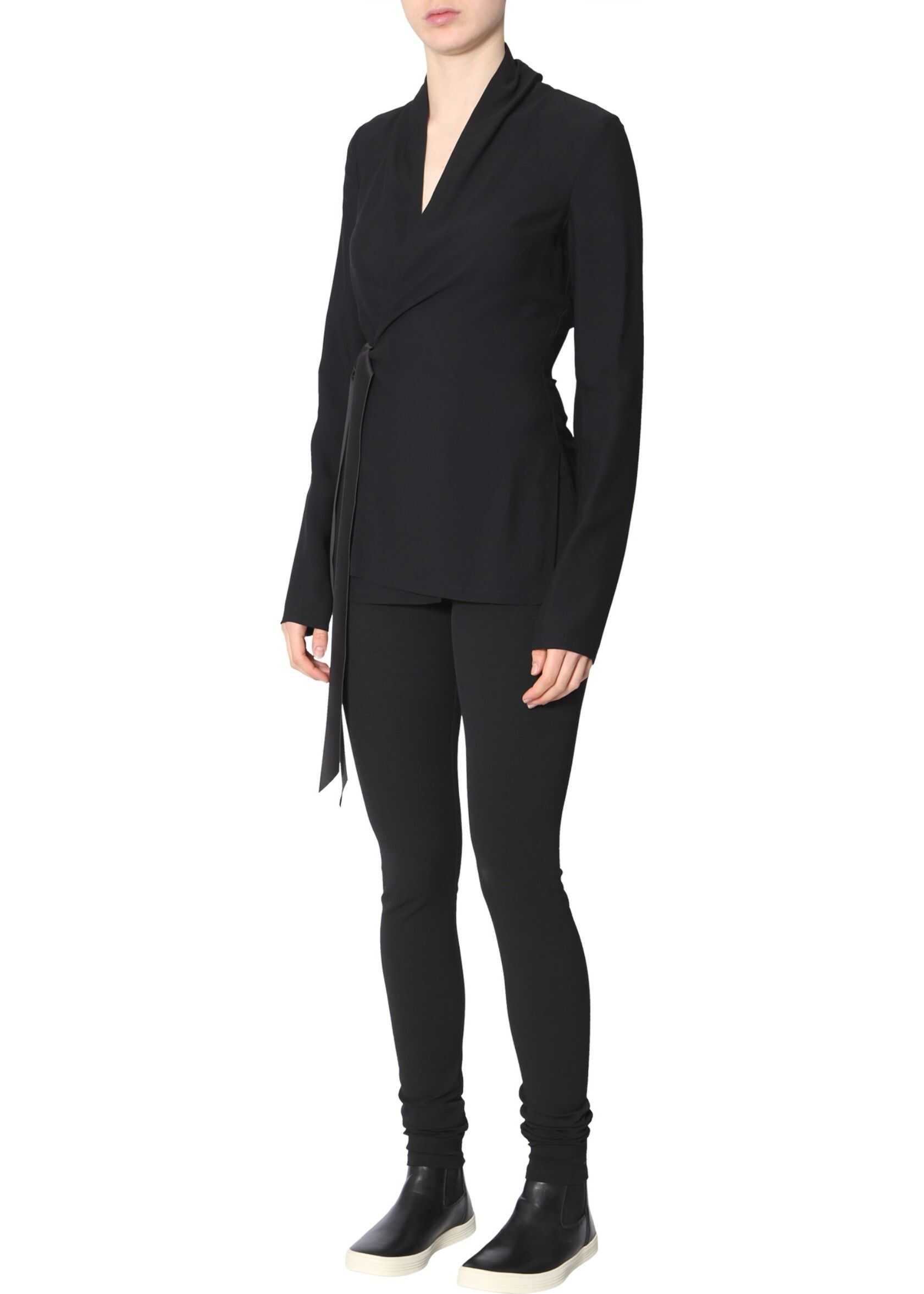 Rick Owens Crêpe Blouse BLACK
