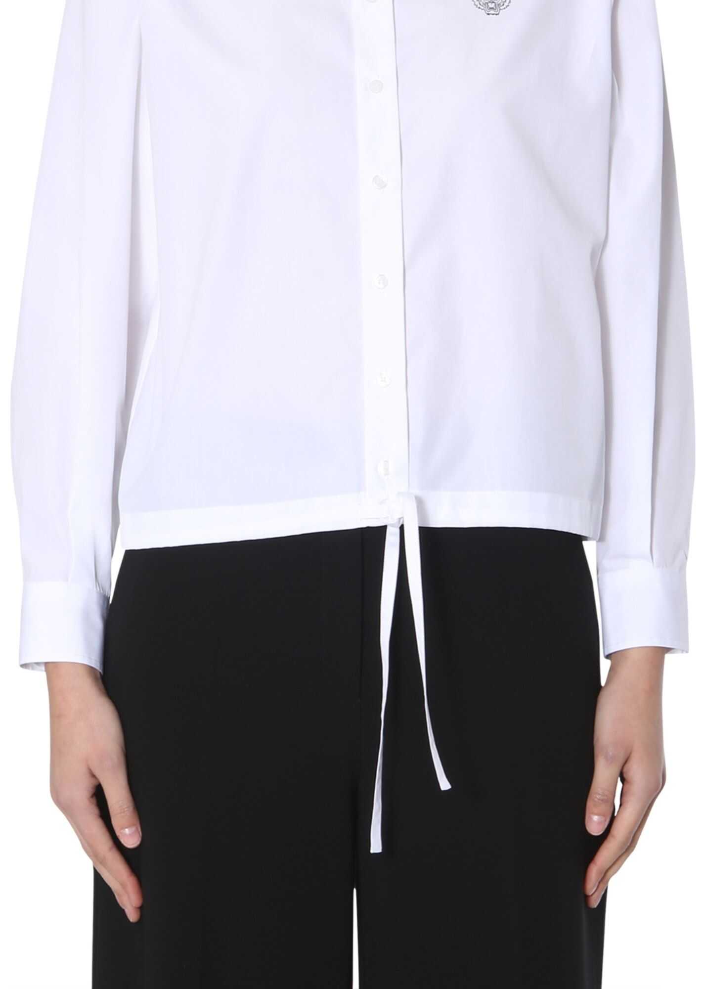 Kenzo Cotton Poplin Shirt WHITE