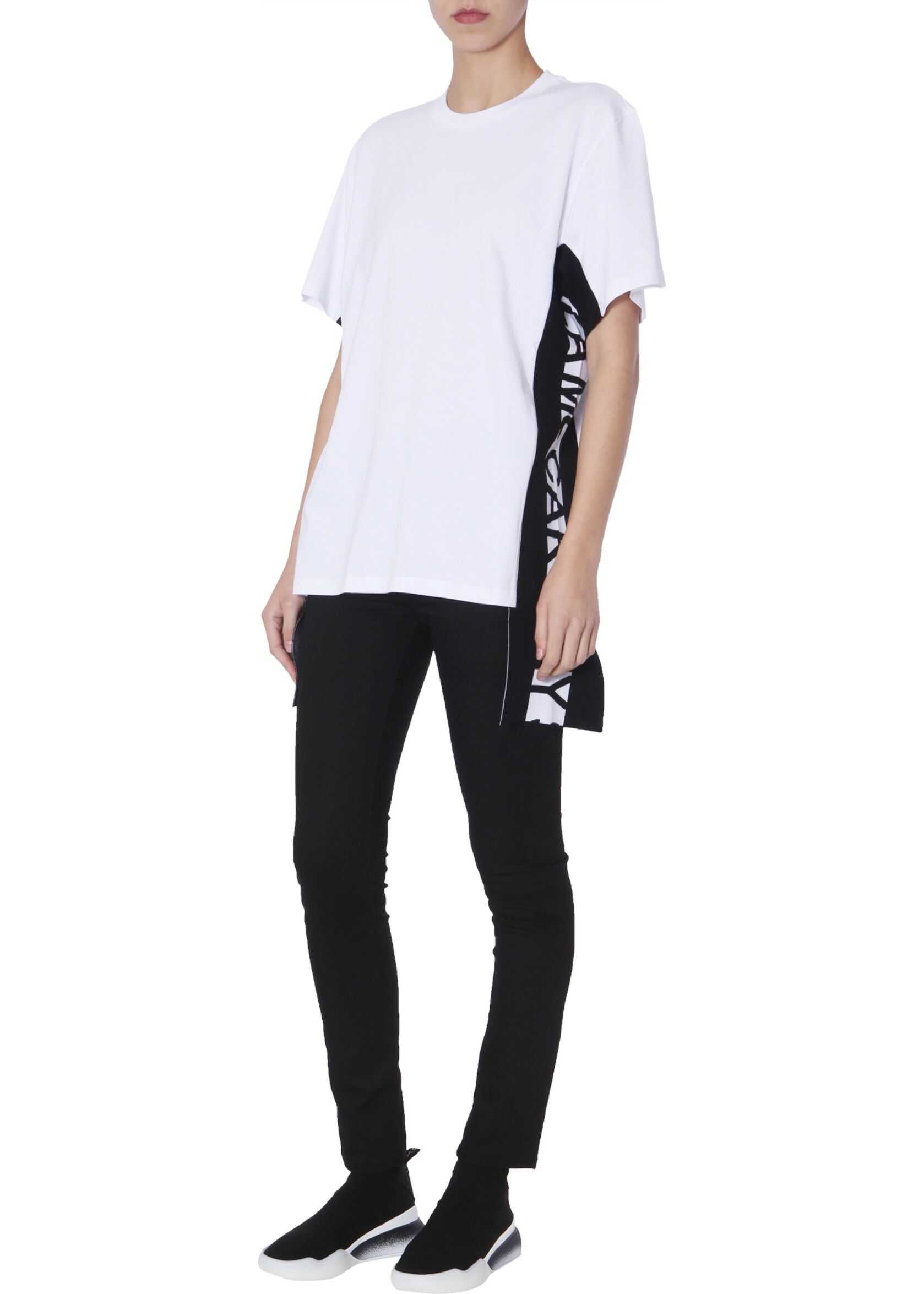 adidas by Stella McCartney T-Shirt With Logo Inserts WHITE