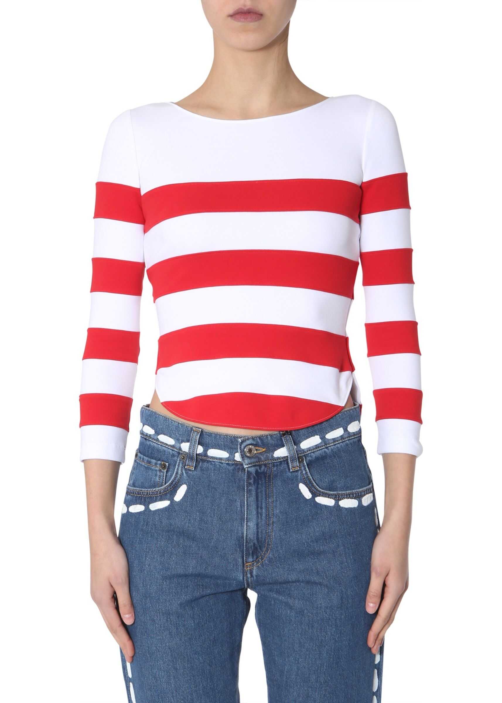 Moschino Striped T-Shirt RED