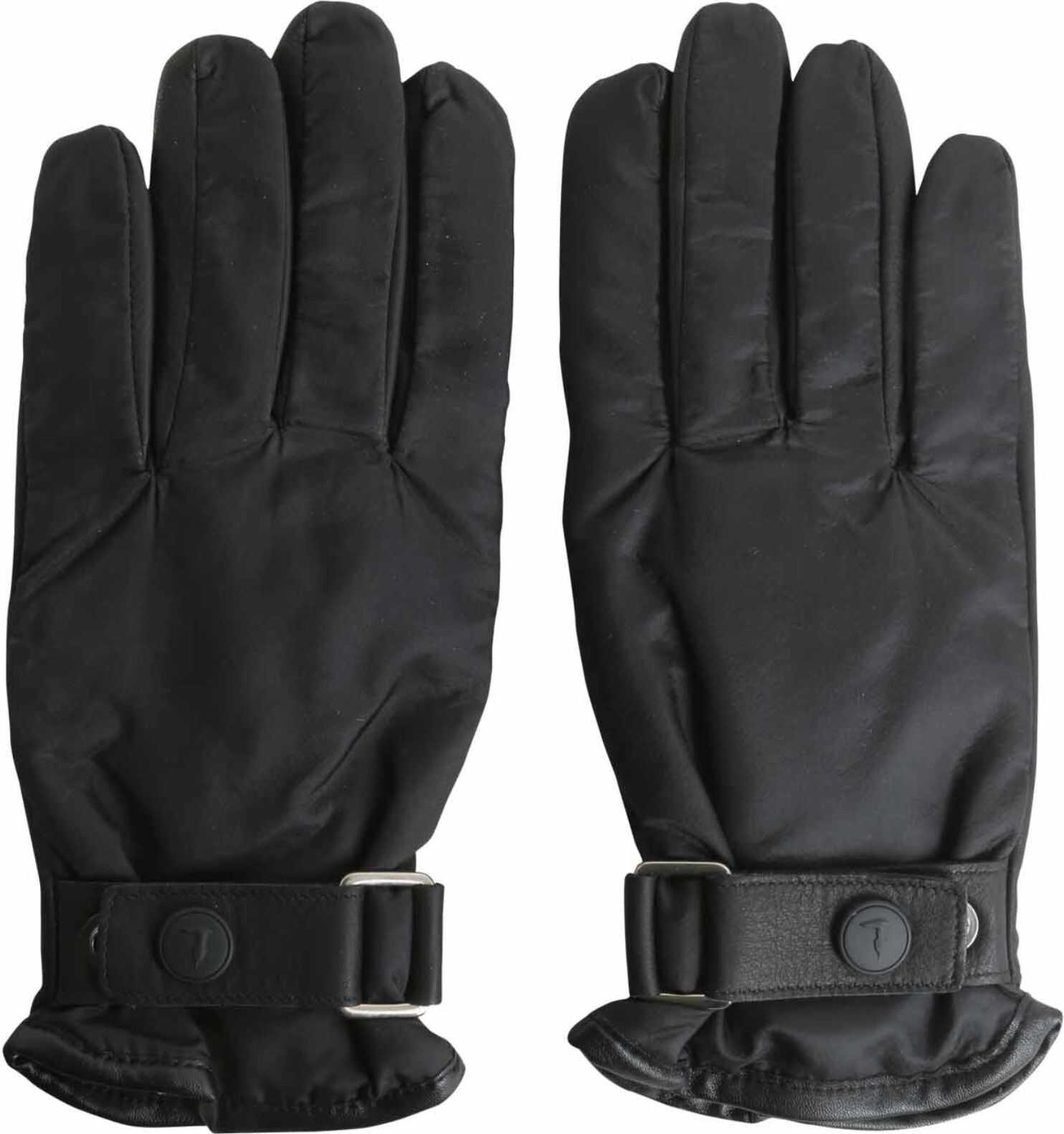 Tru Trussardi Gloves With Strap BLACK