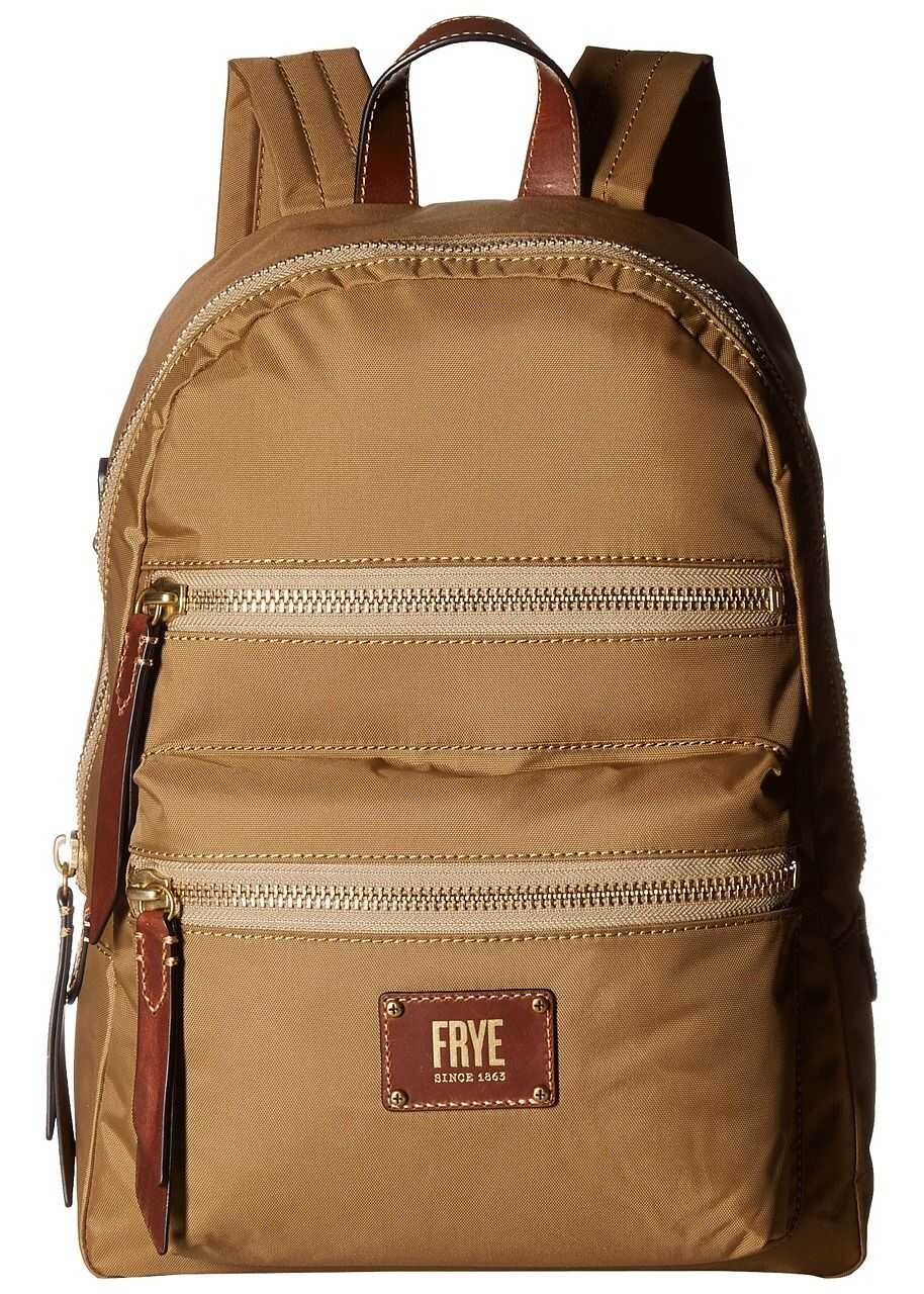 Frye Ivy Backpack Tan Nylon