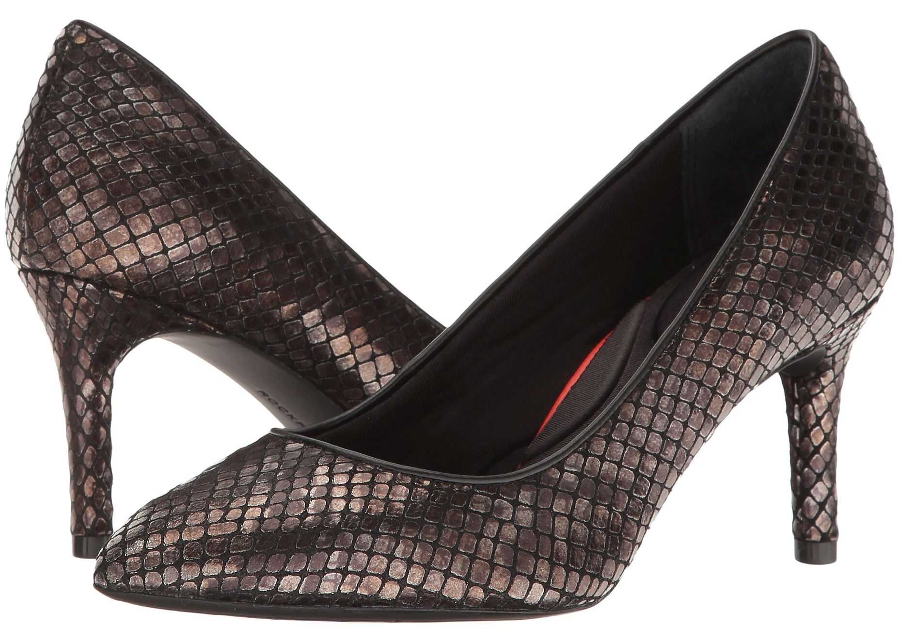 Pantof Rockport Total Motion 75mm Pointy Toe Pump Black AM Lux