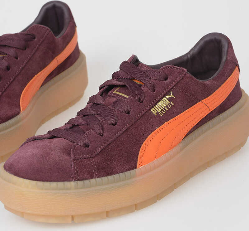 PUMA Leather PLATFORM TRACE Sneakers VIOLET