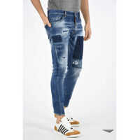 Blugi slim fit Distressed Jeans MC 16 Cm Barbati