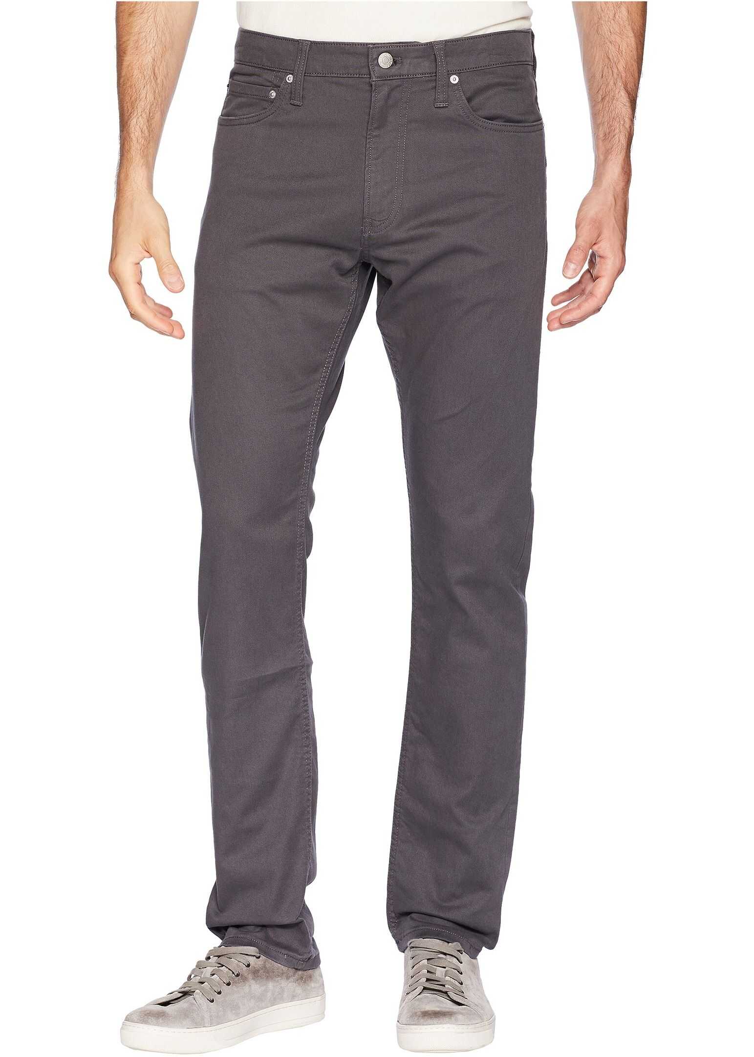 Calvin Klein Five-Pocket Stretch Twill Pants Gray Pinstripe