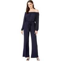 Salopete Ity Matte Jersey Long Sleeve Jumpsuit with Sash Femei