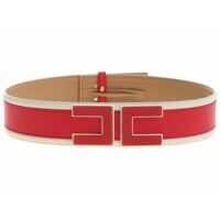 Curele Red And Cream Colored Woman Belt Femei