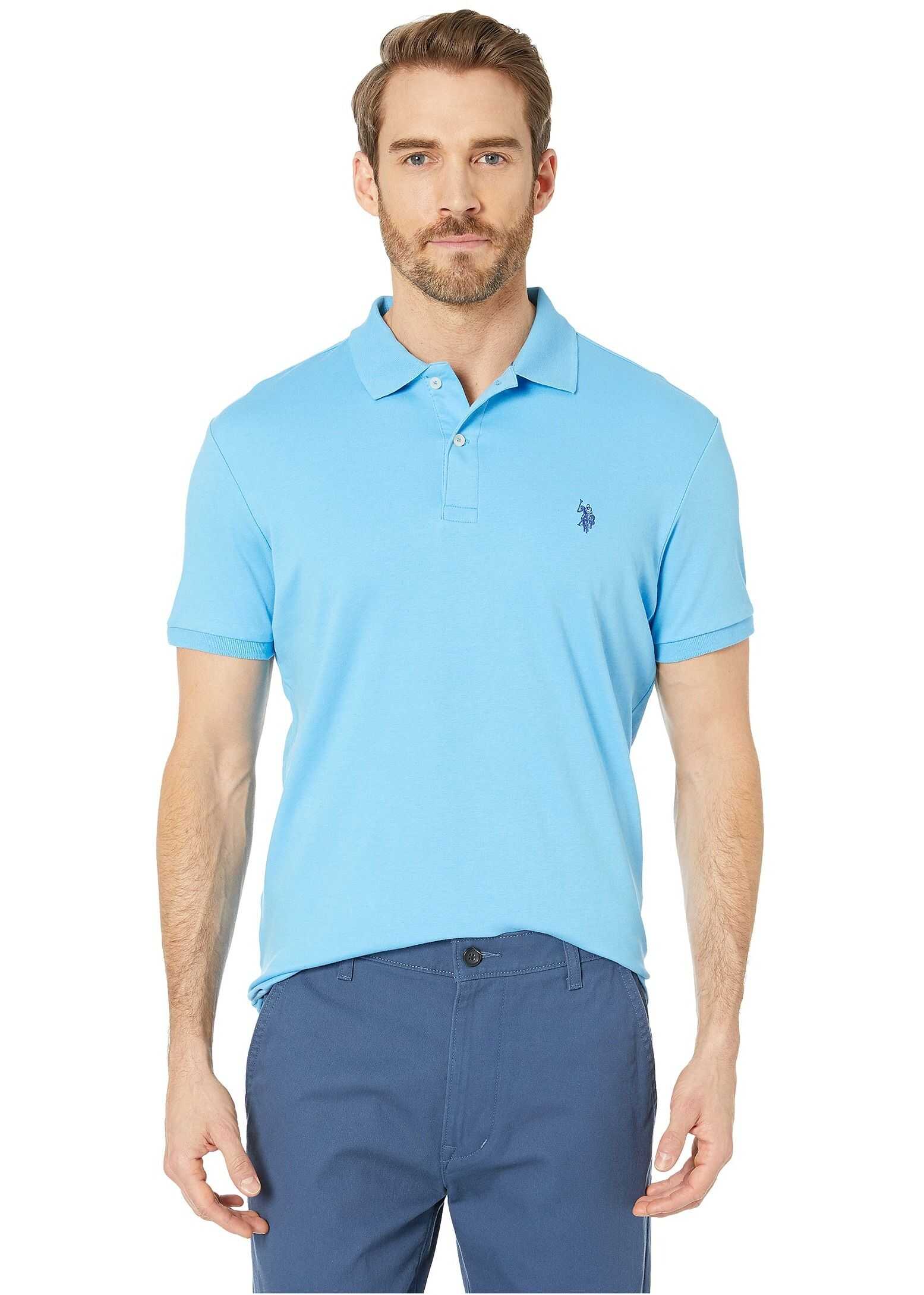 U.S. POLO ASSN. Interlock Polo-98 Coast Azure