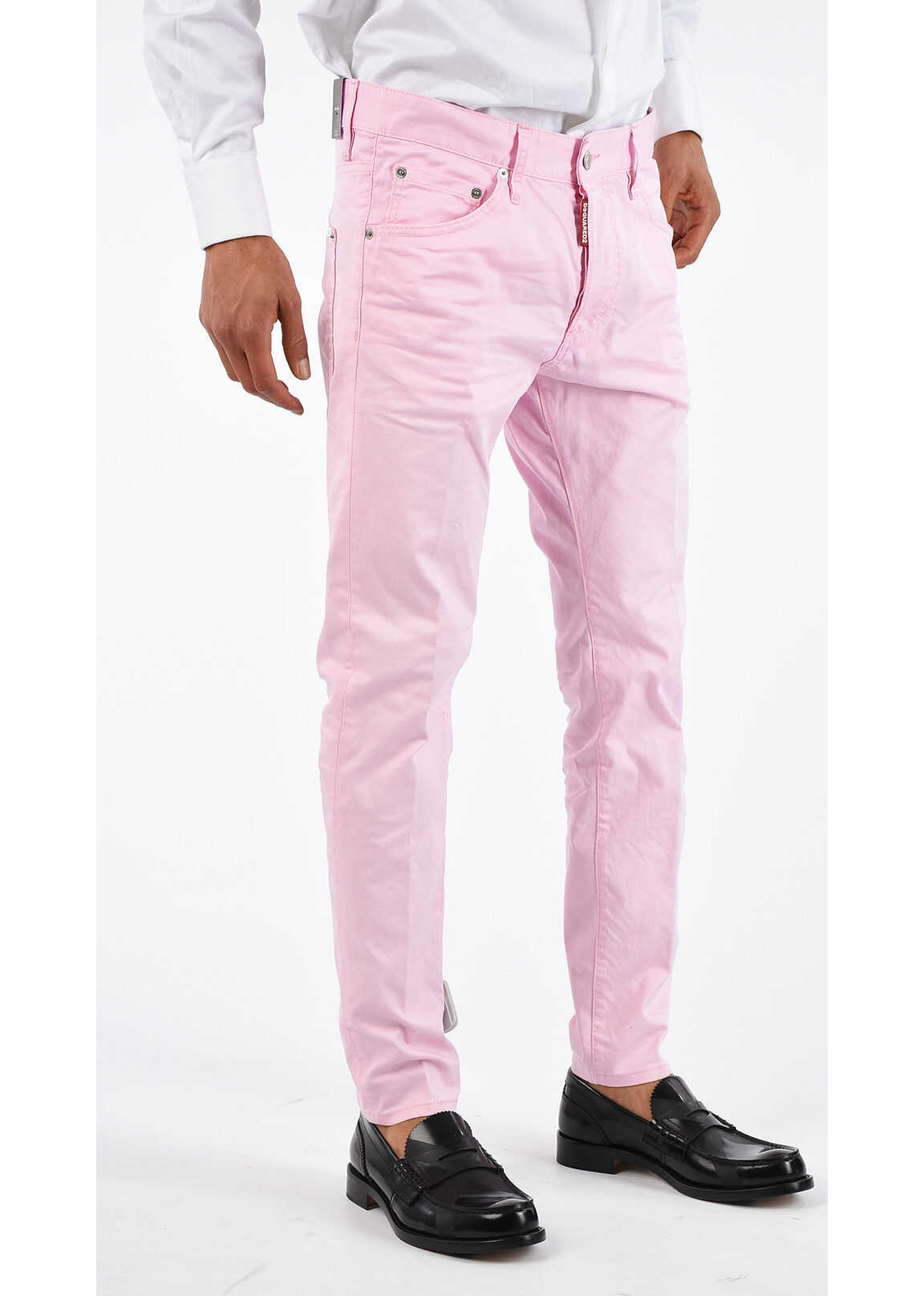 Blug DSQUARED2 15 cm Denim SKINNY DAN Jeans PINK
