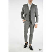 Costume Checked Suit with Gilet Barbati