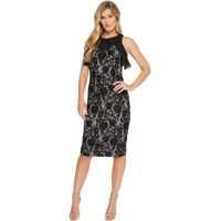 Rochii Sleeveless Lace Midi w/ Georgette Ruffle* Femei