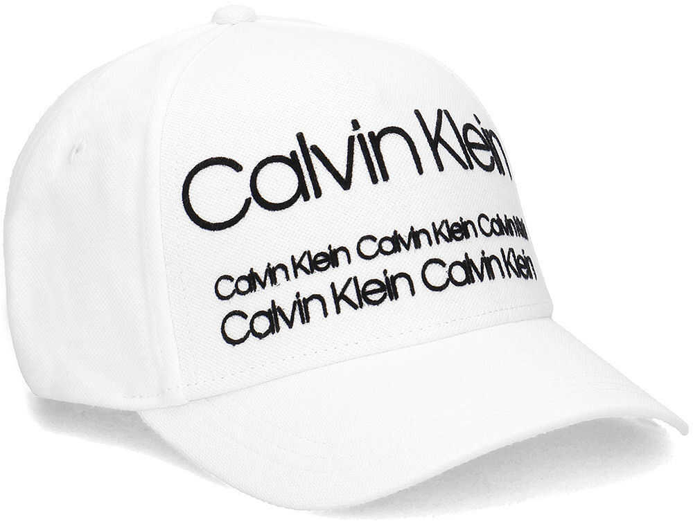 Calvin Klein Industrial Pique Baseball Cap - Czapka Męska Biały