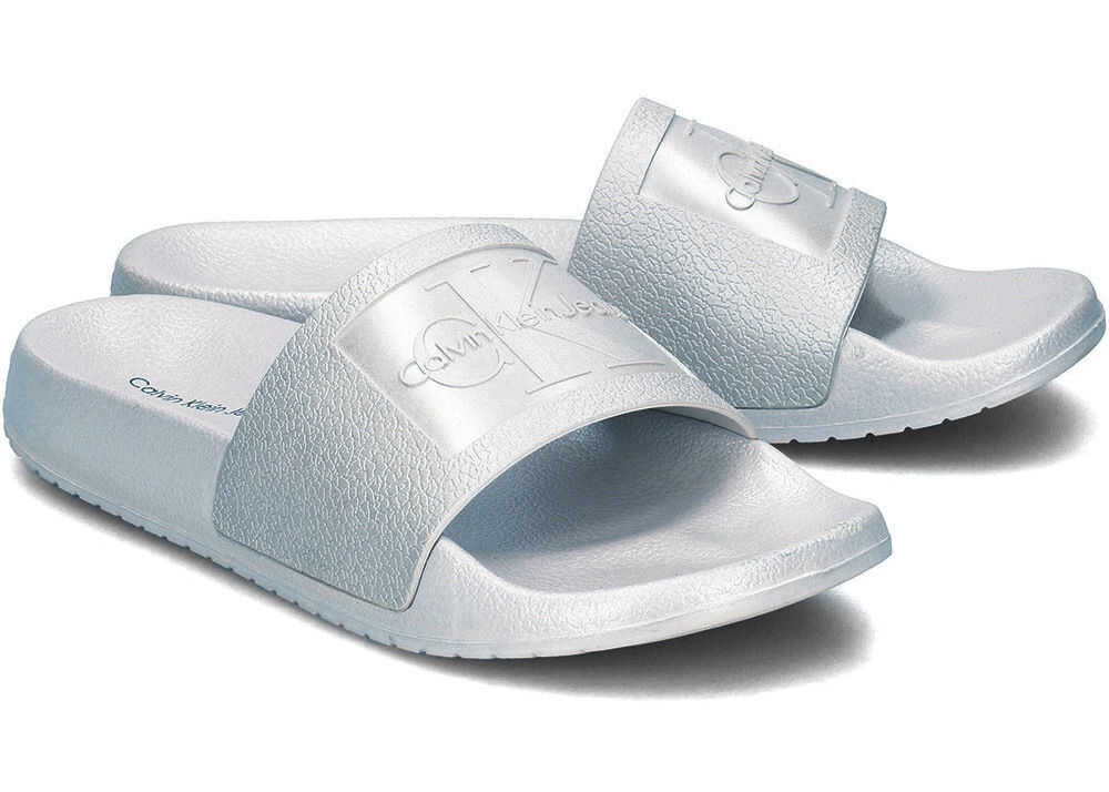 Calvin Klein Jeans Christie Metallic Srebrny