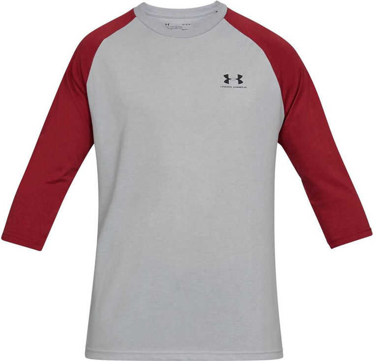 Under Armour Sportstyle Left Chest 3/4 Tee Grey