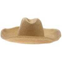 Palarii Hat In Golden Lamé With Wide Brim Femei