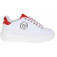 Tenisi & Adidasi White And Red Megastar Sneakers Femei