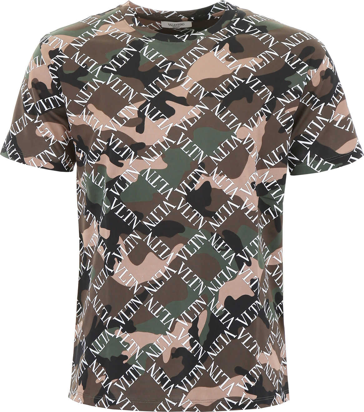 Camouflage T-Shirt With Logo