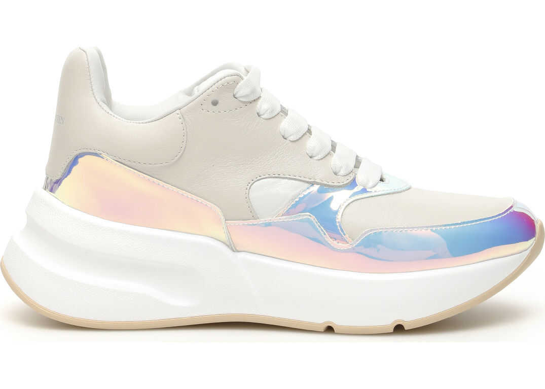 Alexander McQueen Oversized Runner Sneakers CREAM PINK WHITE