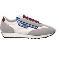 Sneakers Prada Gray Sneakers With Multicolor Inserts
