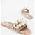 Miu Miu Velour Slides With Decorative Pearls Pink