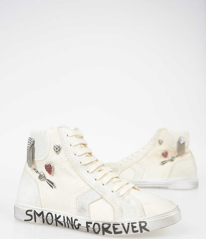Saint Laurent Fabric Sneakers with Details MULTICOLOR
