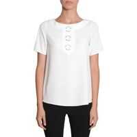 Pulovere casual Blouse With Pvc Buttons Femei