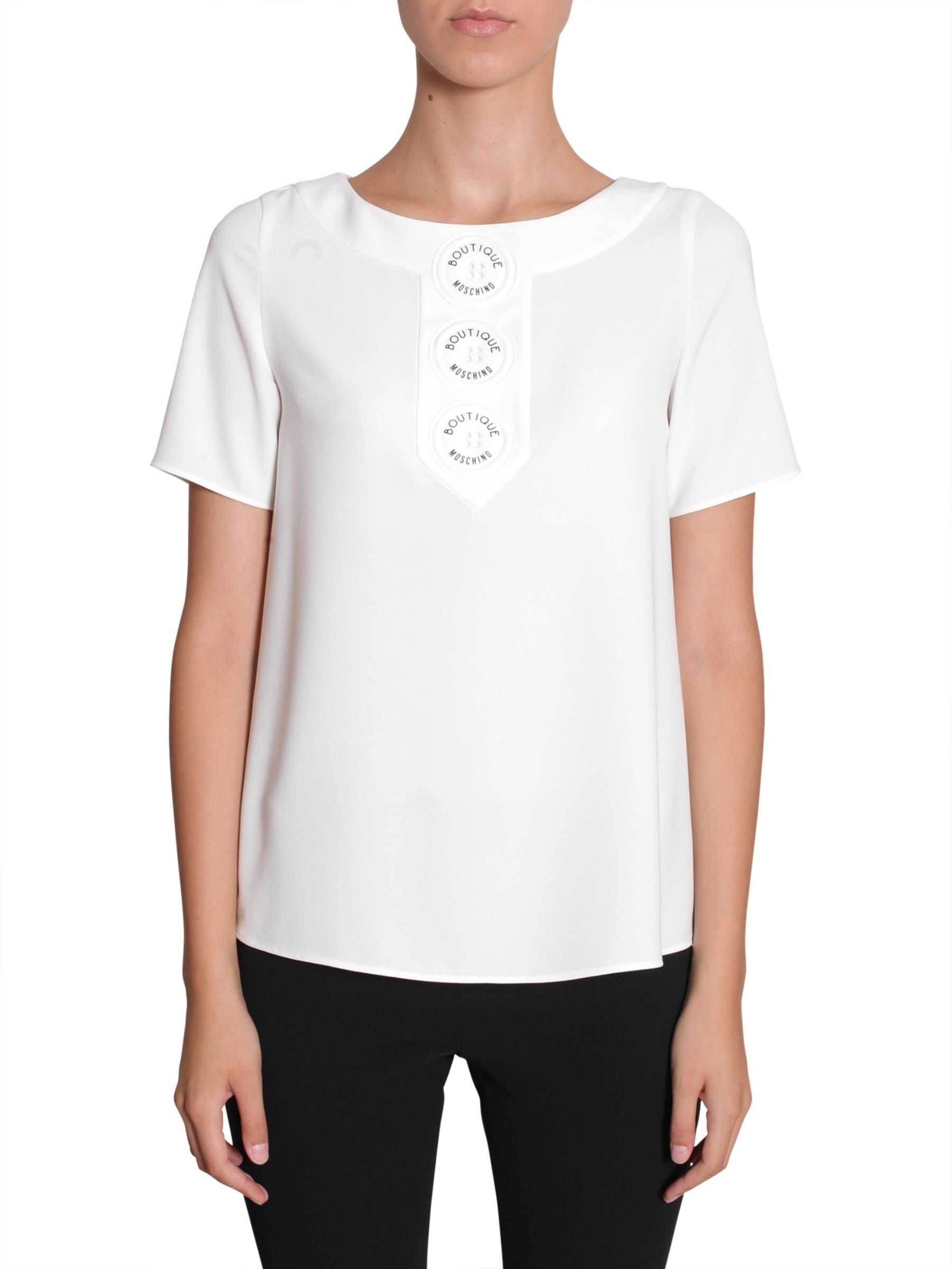Blouse With Pvc Buttons