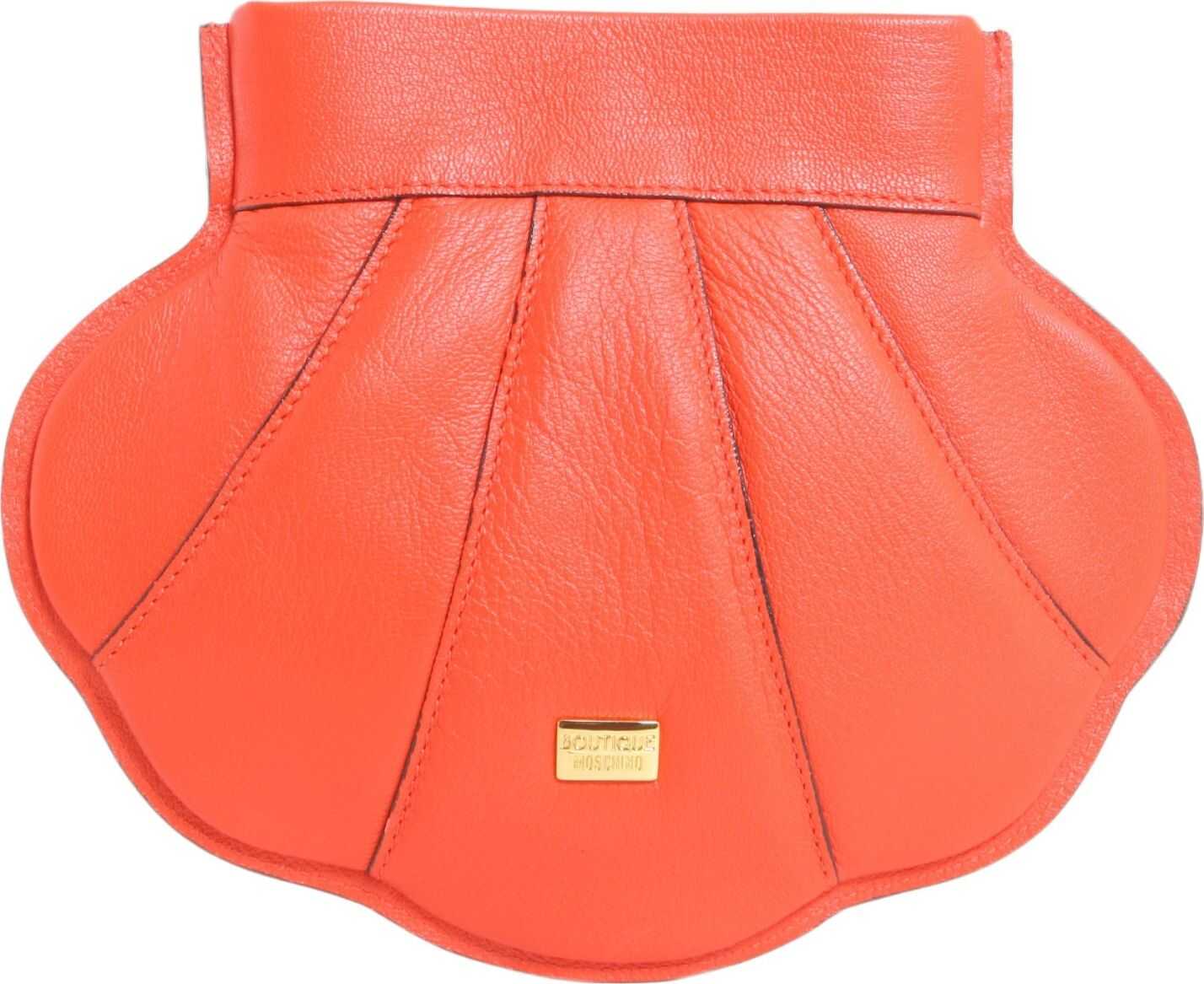 LOVE Moschino Shell Crossbody Bag ORANGE