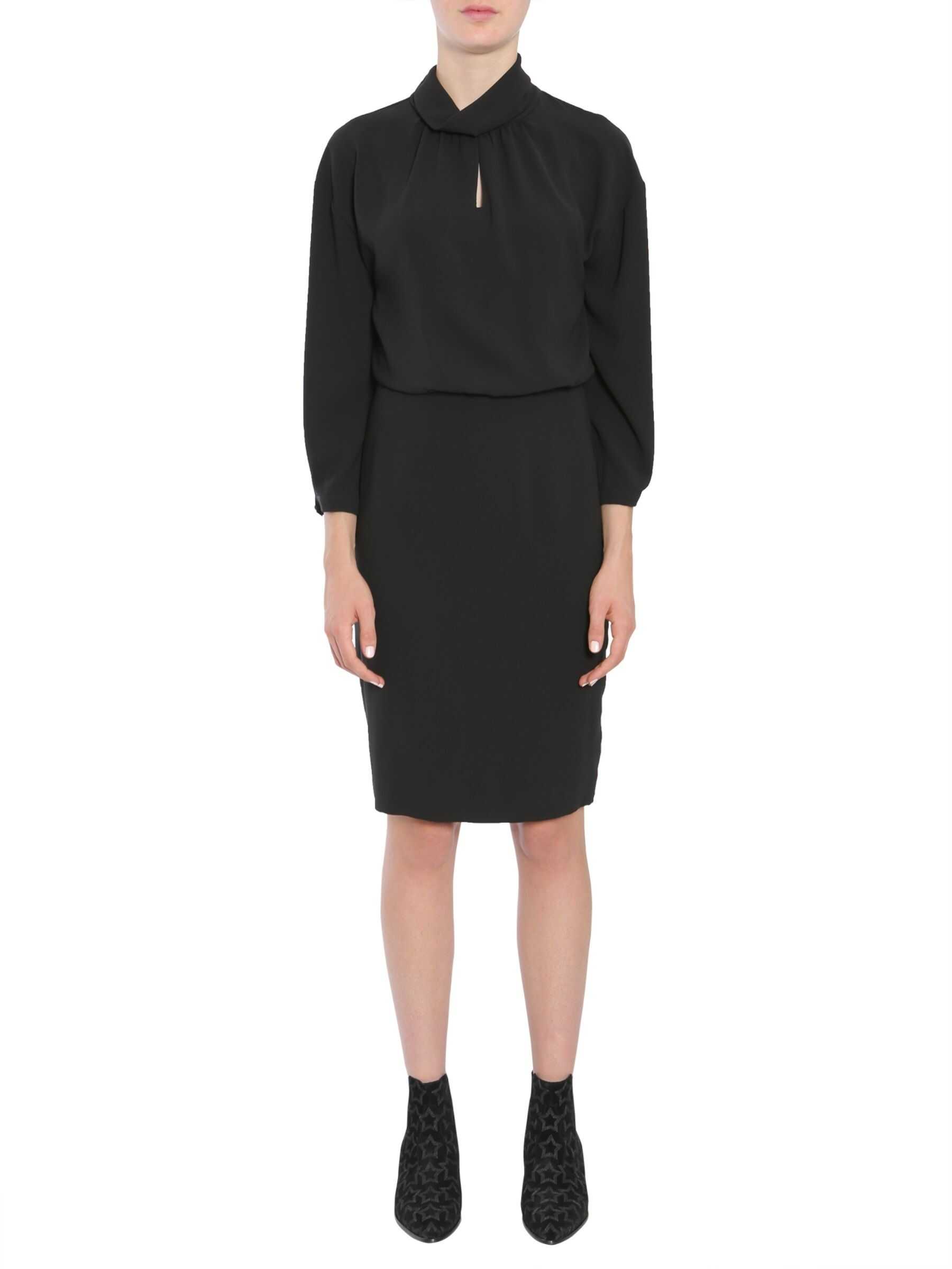 LOVE Moschino Crêpe Dress BLACK