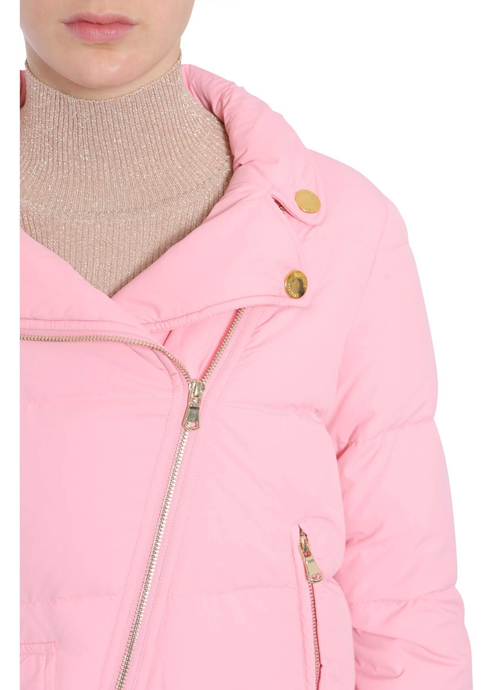 LOVE Moschino Quilted Down Jacket PINK