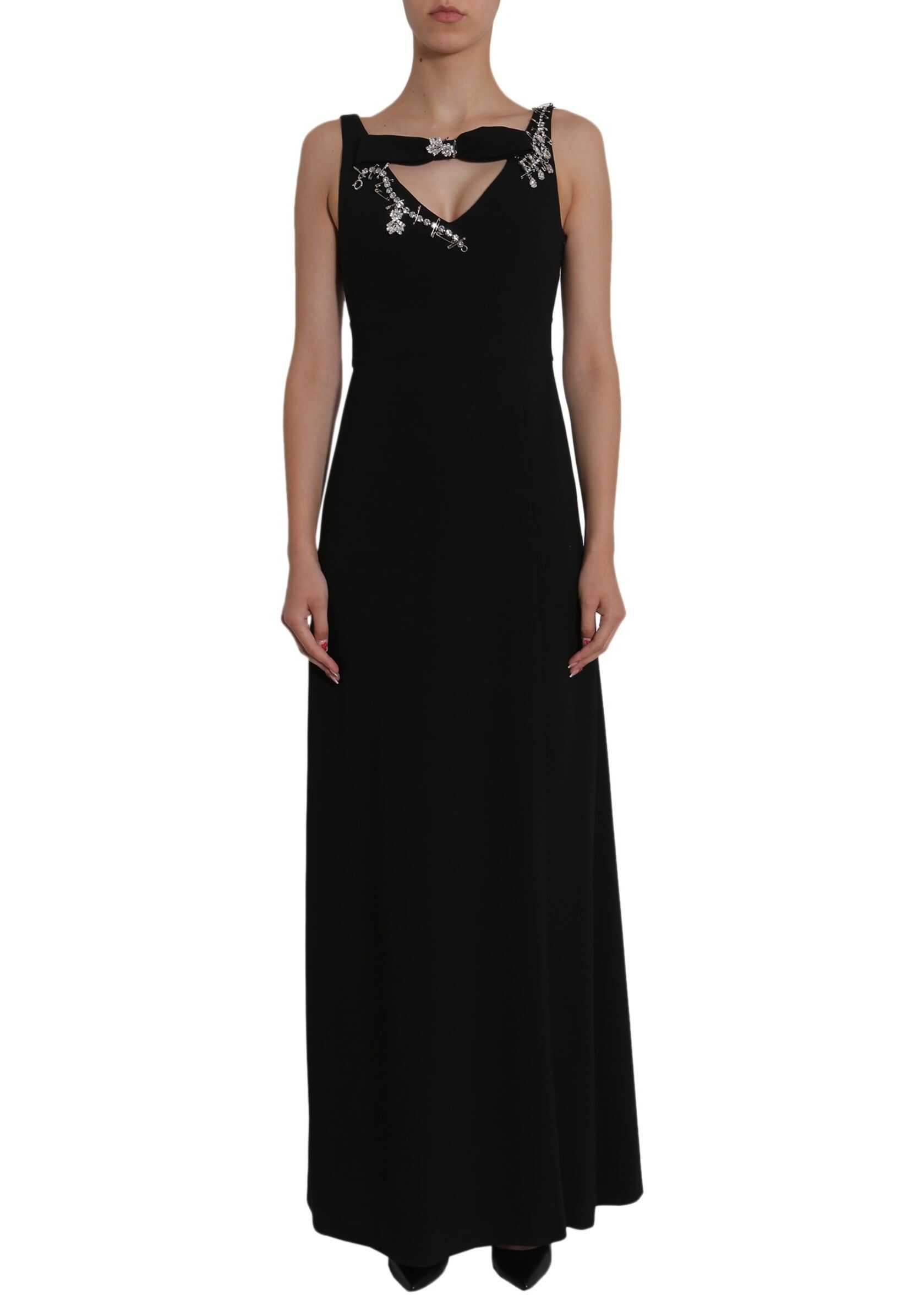 LOVE Moschino Embellished Dress BLACK