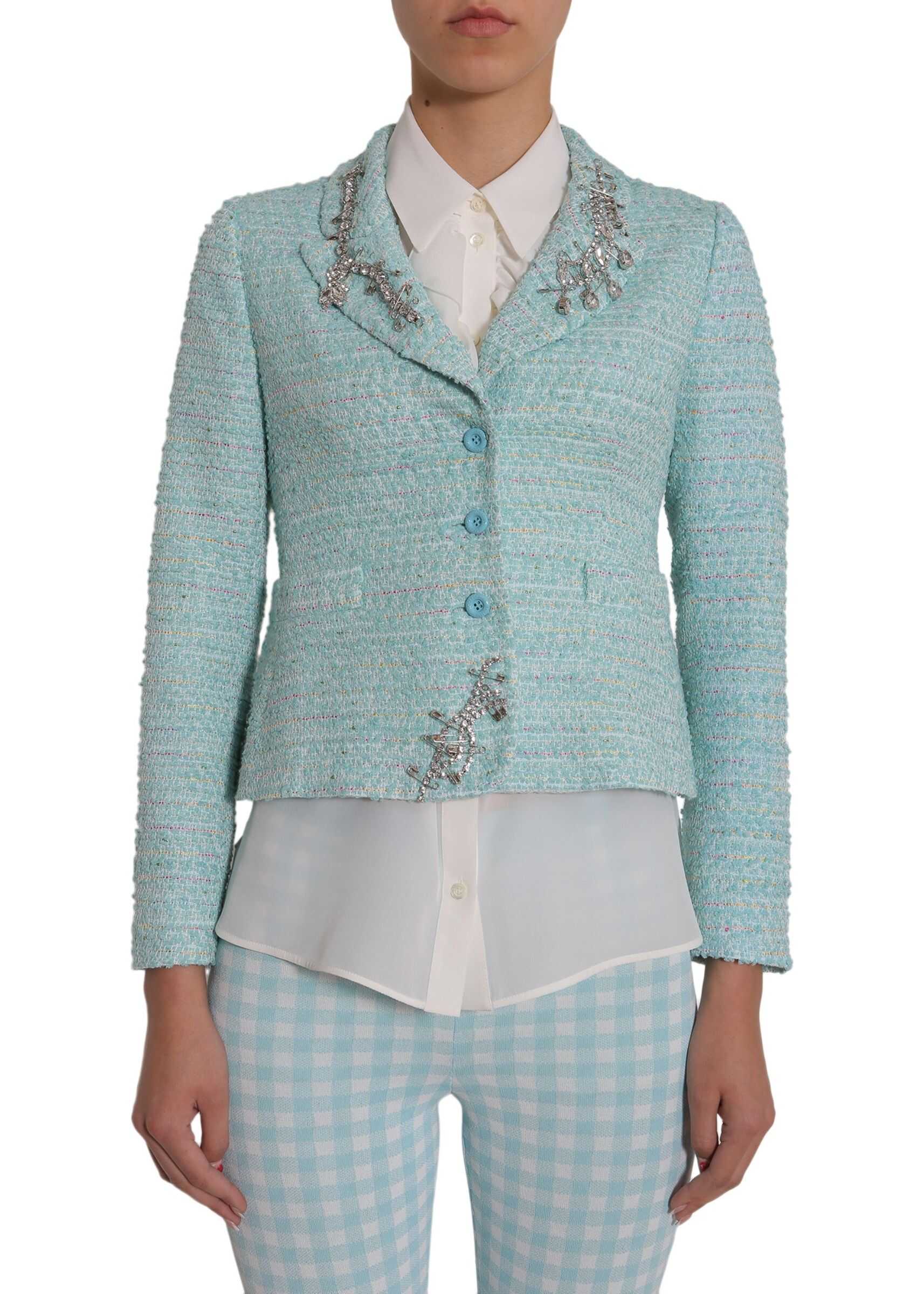 LOVE Moschino Tweed Jacket AZURE