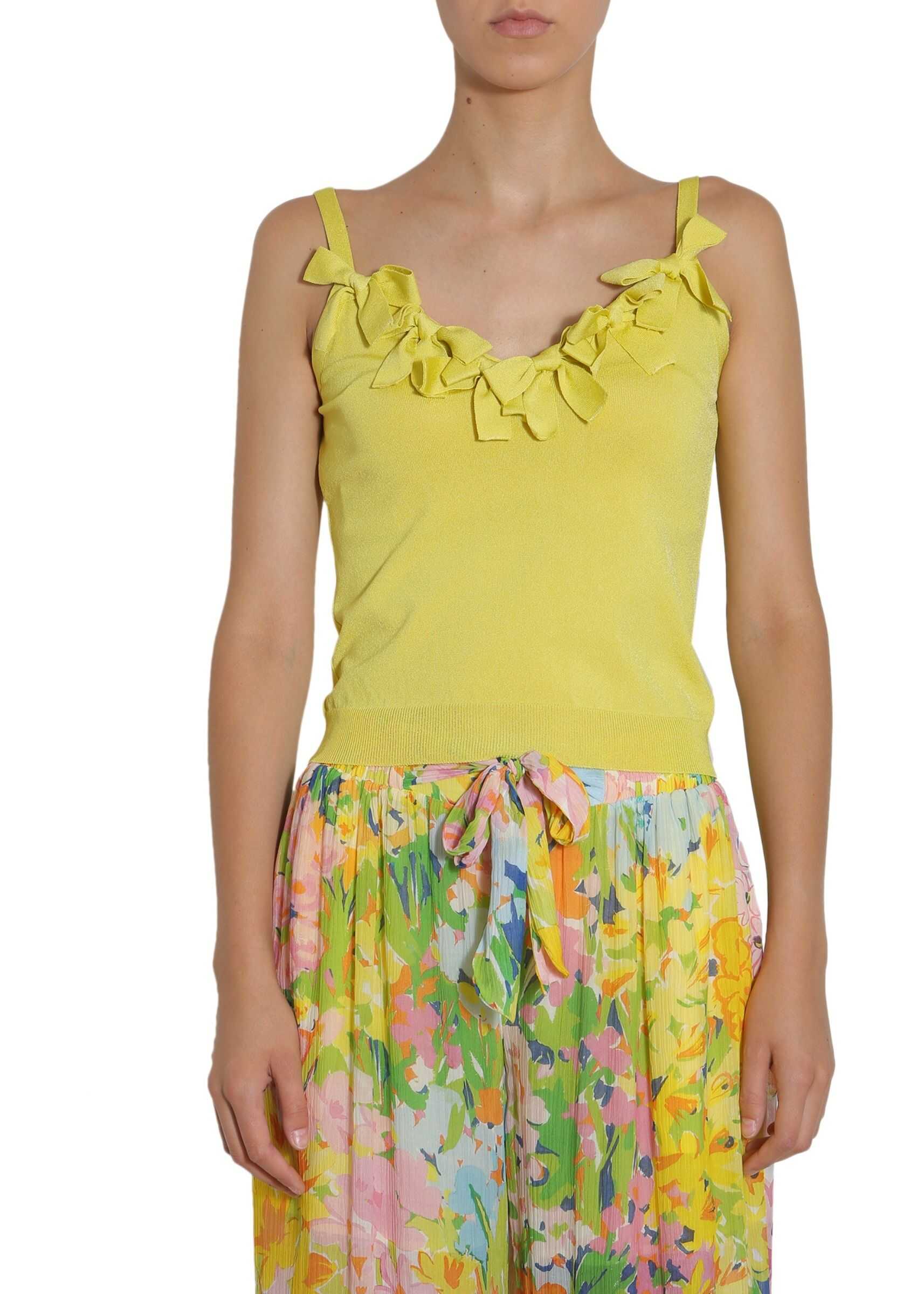 LOVE Moschino Top With Bows YELLOW