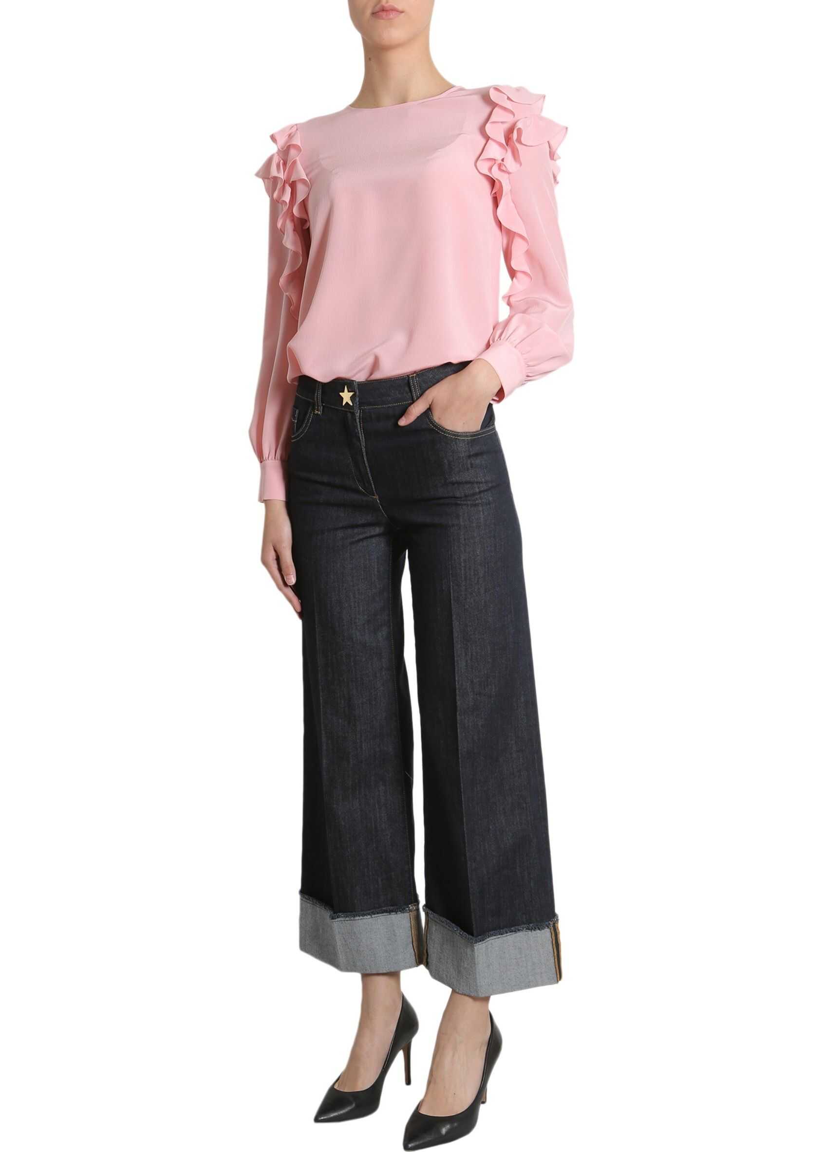 Blug LOVE Moschino Wide Jeans BLUE