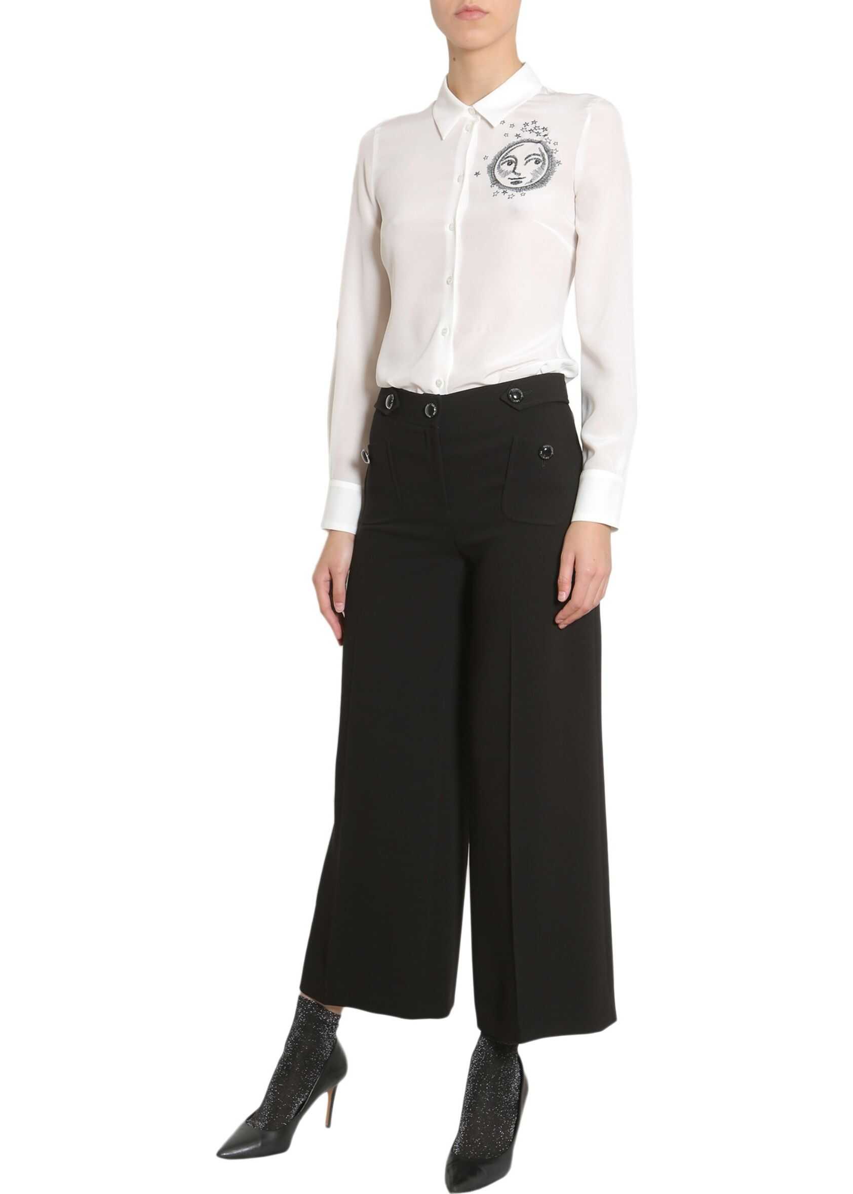 LOVE Moschino Cropped Trousers BLACK