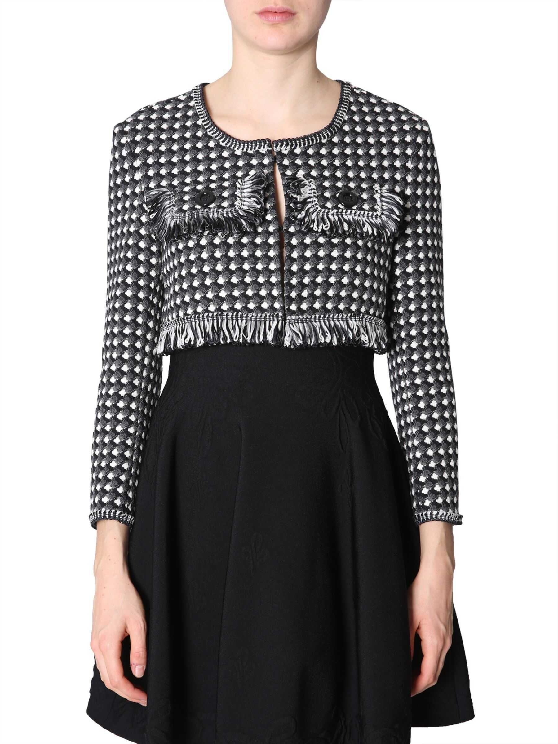 LOVE Moschino Tweed Jacket BLACK
