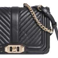 Genti tip postas Small Chevron Quilted Bag Femei