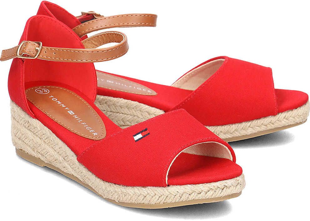 Tommy Hilfiger Rope Wedge Czerwony