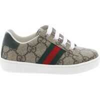 Tenisi & Adidasi Beige And Brown Sneakers With Gg Supreme Print Baieti